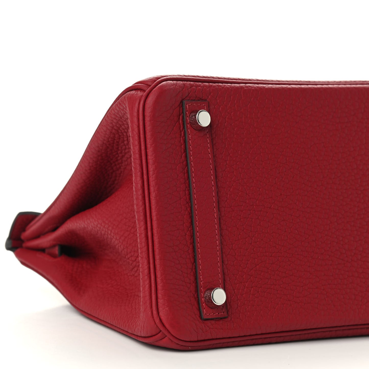 Taurillon Clemence Birkin 30 Rouge Grenat