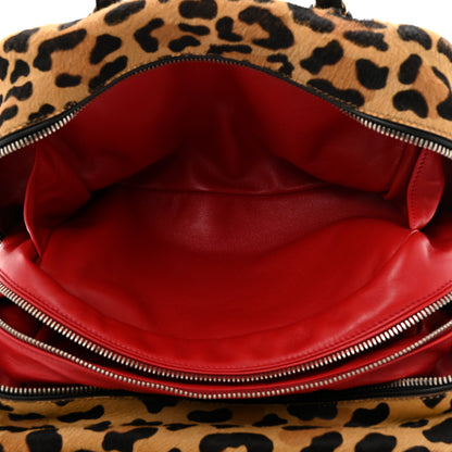 Prada Calf Hair Ostrich Leopard Print Inside Tote 5 of 15