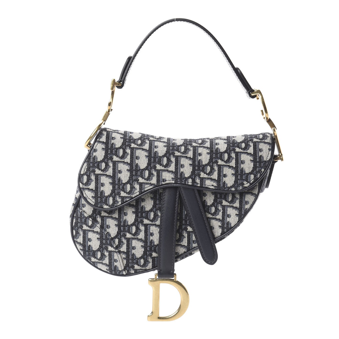 Oblique Mini Saddle Bag Blue