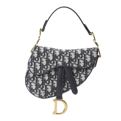 Christian Dior Oblique Mini Saddle Bag Blue 1 of 7