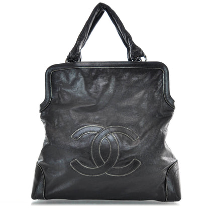 Chanel Leather Soho CC Shopper Tote Black 1 of 10