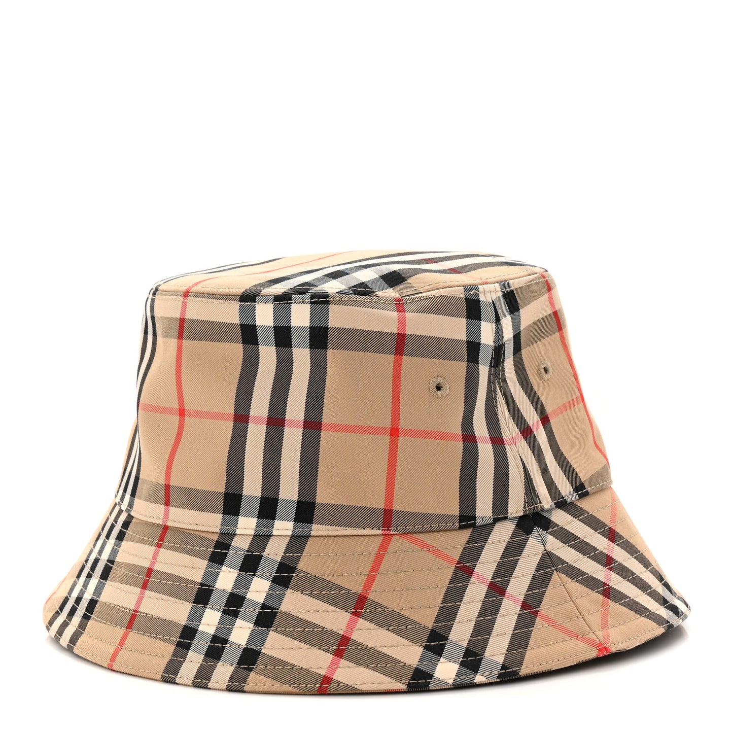 Technical Cotton Vintage Check Bucket Hat M Archive Beige