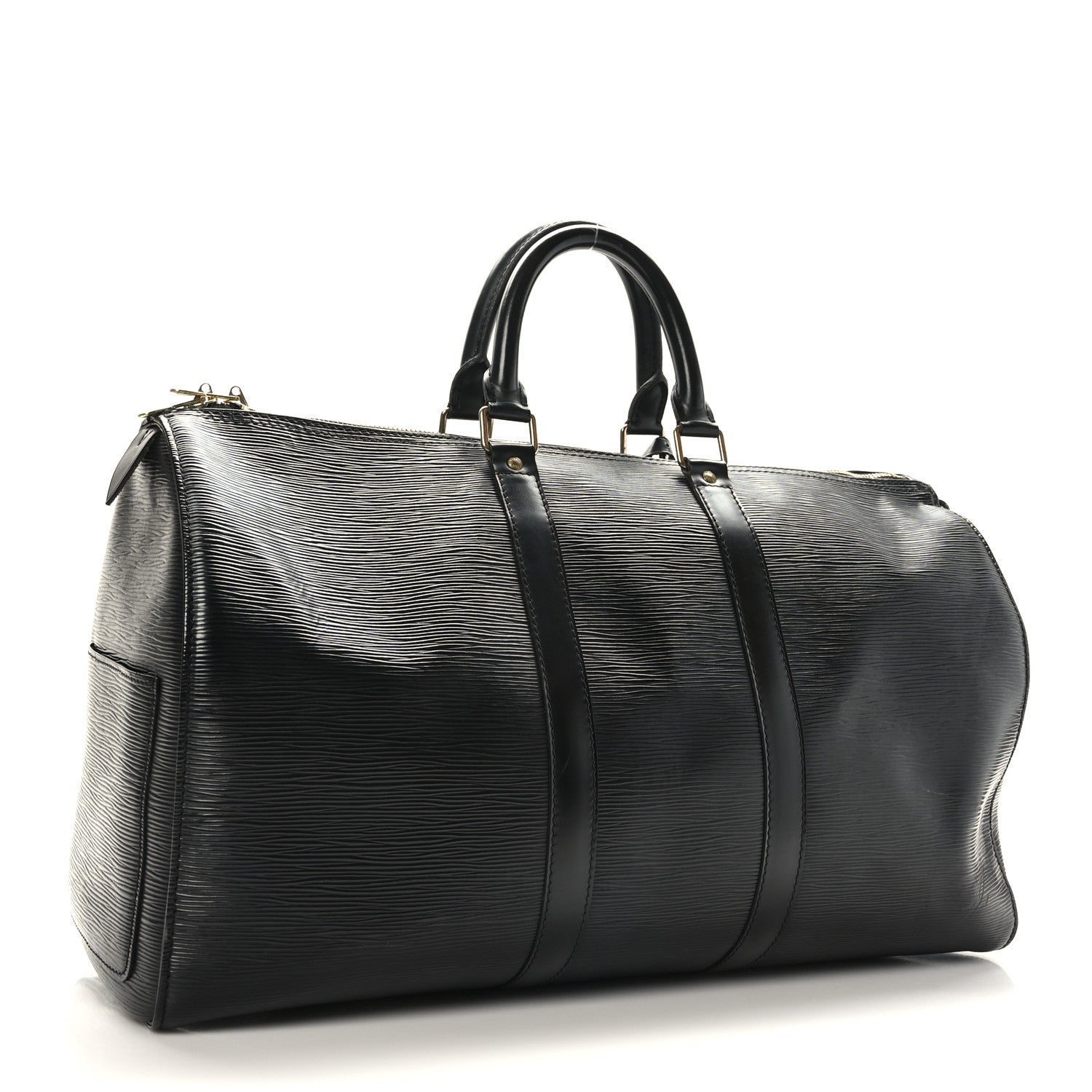 Louis Vuitton Epi Keepall 45 Black 3 of 19