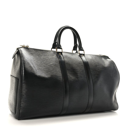 Louis Vuitton Epi Keepall 45 Black 2 of 9