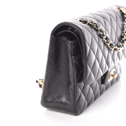 Chanel Lambskin Quilted Medium Double Flap Black 10 of 12