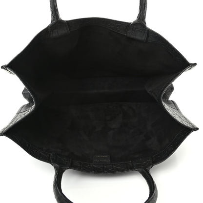 Christian Dior Oblique Calfskin Embossed Book Tote Black 5 of 9