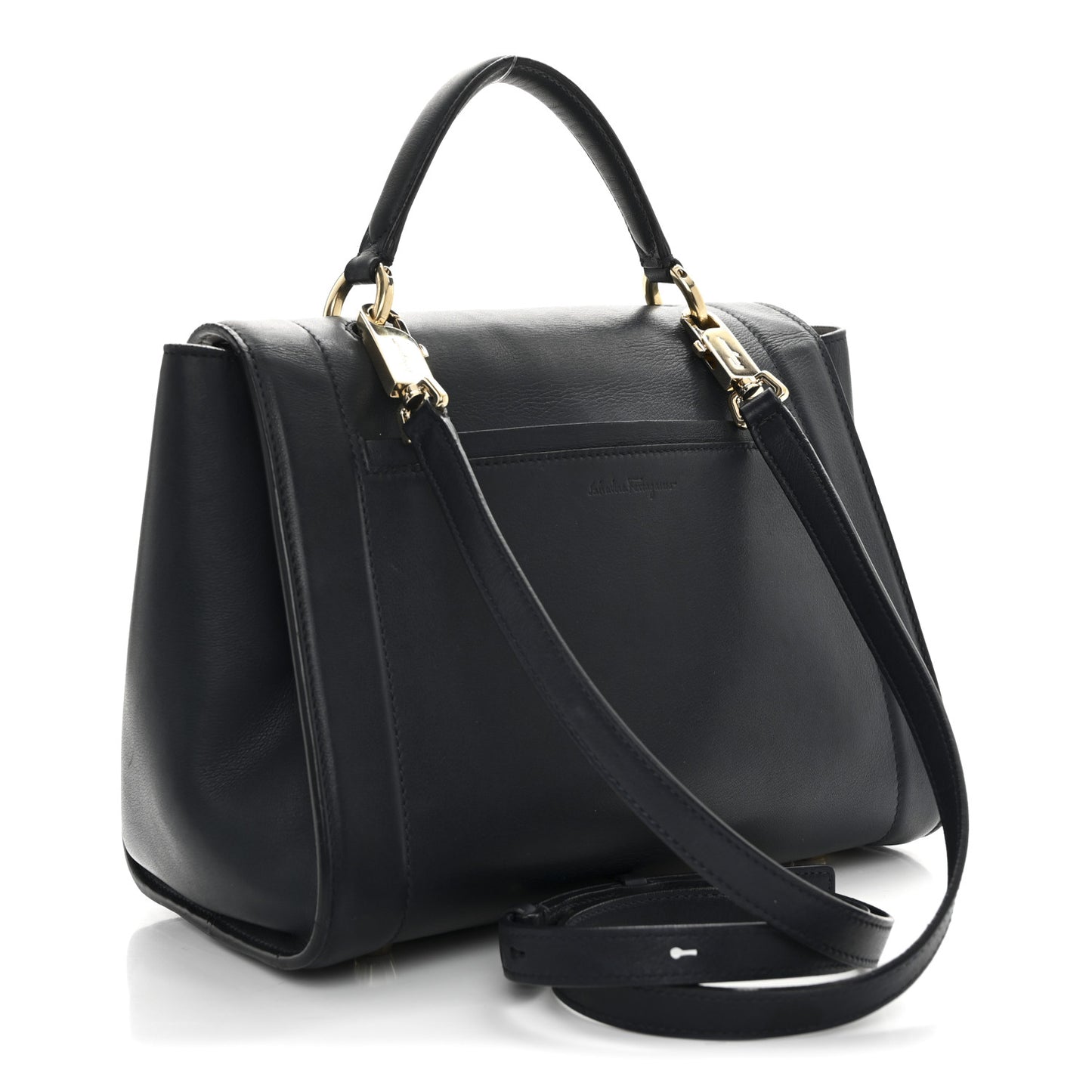 Calfskin Sofia Rainbow Top Handle Bag Blue