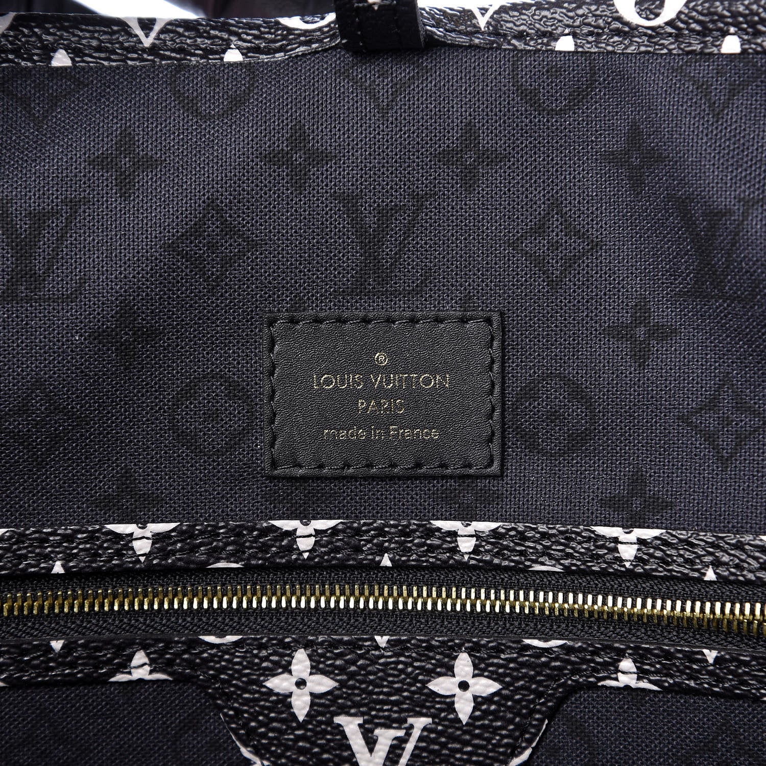 Louis Vuitton Monogram Giant Crafty Neverfull MM Creme Rouge Black 5 of 9