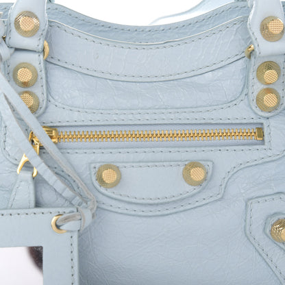 Balenciaga Agneau Giant 12 Gold Hardware Mini City Bleu Dragee 10 of 10