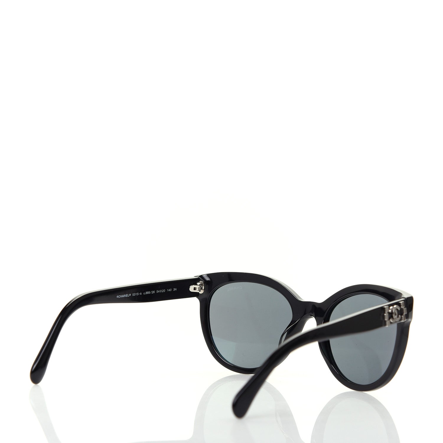 Chanel Acetate Pantos Signature CC Sunglasses 5315-A Black 4 of 8