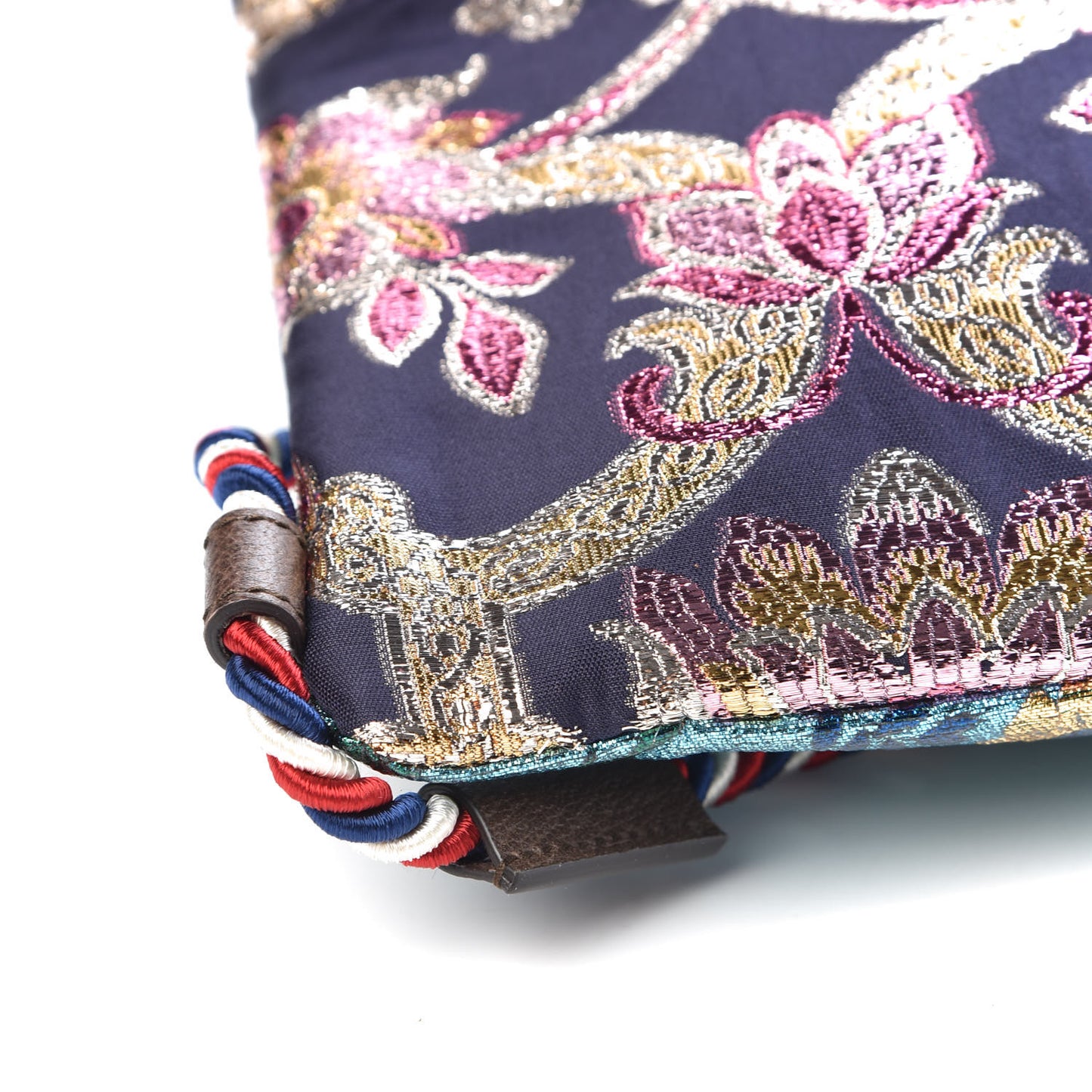 Brocade Embroidered Drawstring Backpack Multicolor
