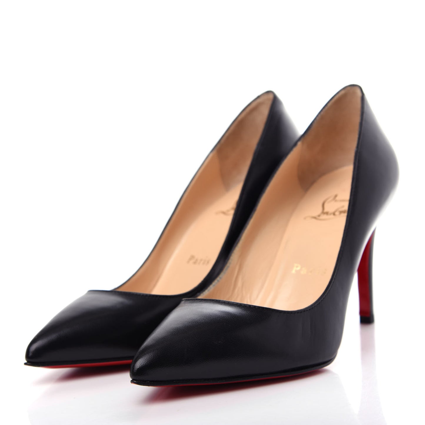 Shiny Nappa Pigalle 85 Pumps 35.5 Black