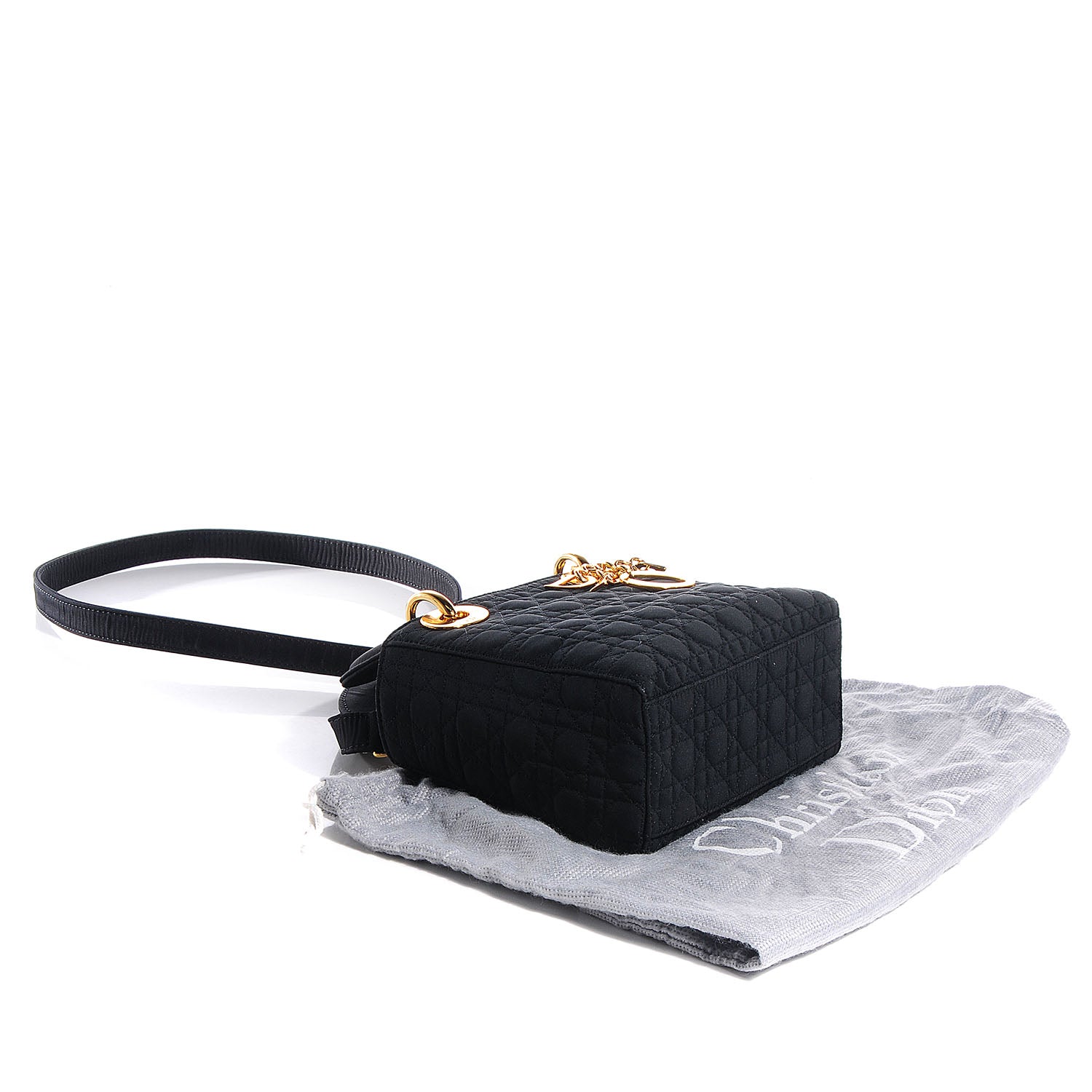 Christian Dior Nylon Cannage Mini Lady Dior Black 5 of 8