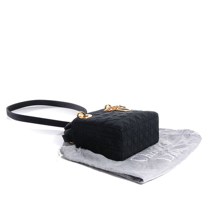 Christian Dior Nylon Cannage Mini Lady Dior Black 5 of 8