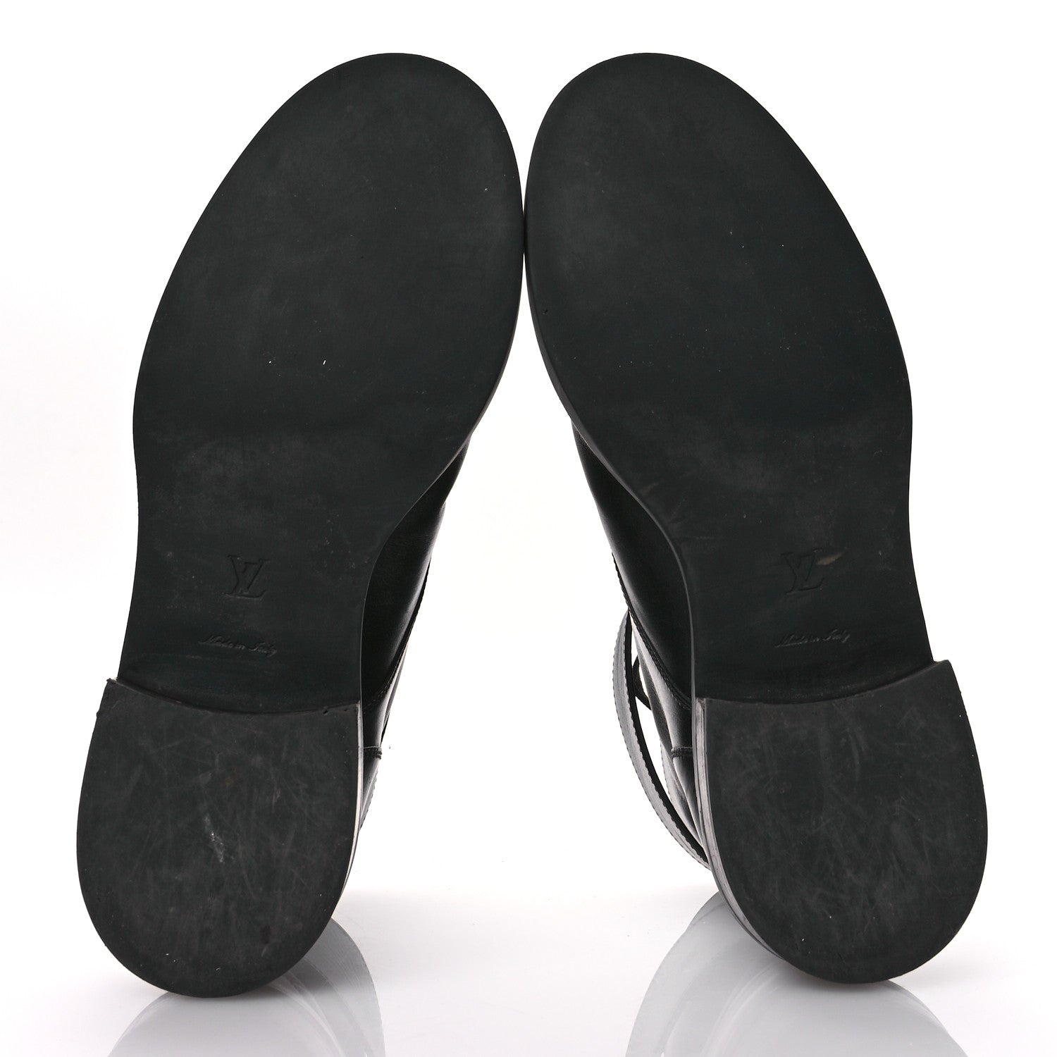 Louis Vuitton Calfskin Wonderland Ranger Boots 38.5 Black 6 of 10