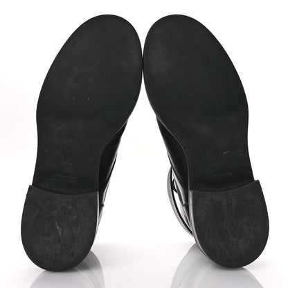 Louis Vuitton Calfskin Wonderland Ranger Boots 38.5 Black 6 of 10