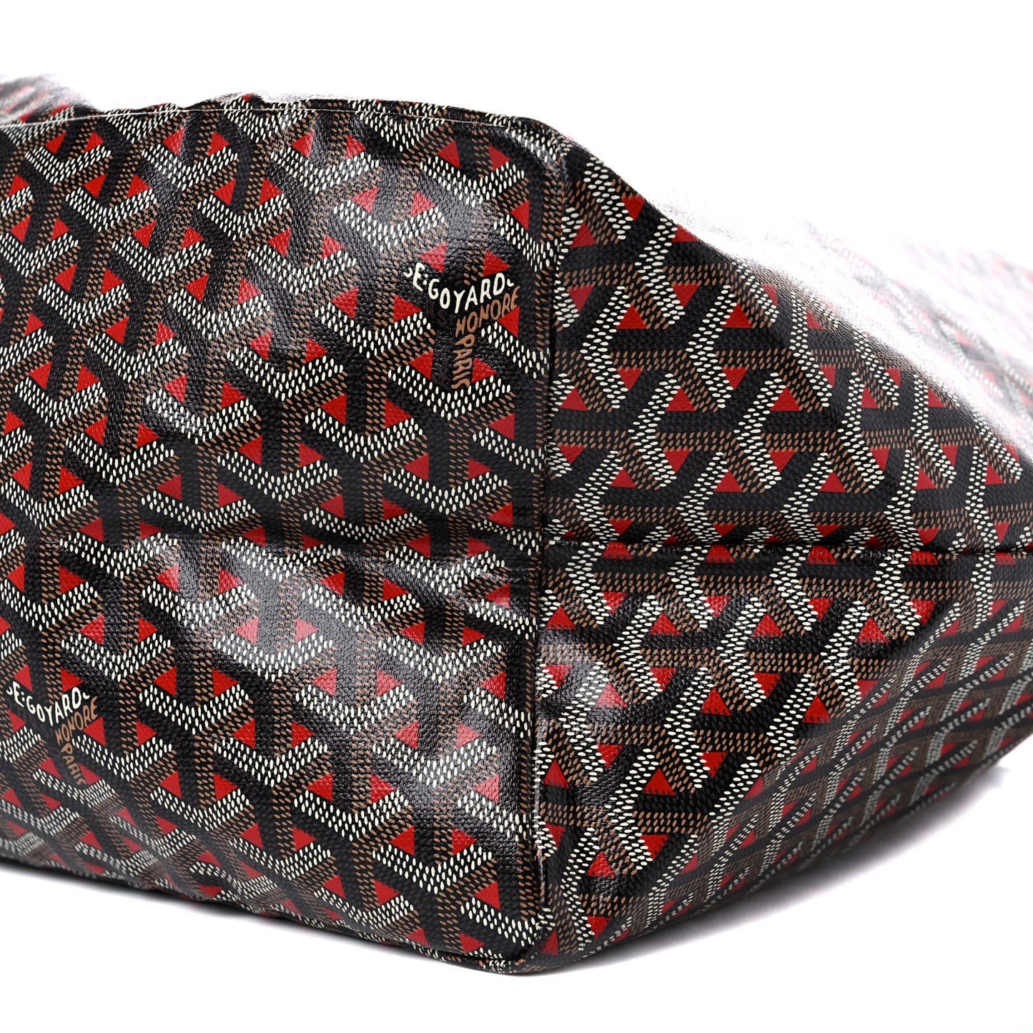Goyardine Saint Louis Claire Voie GM Black Red