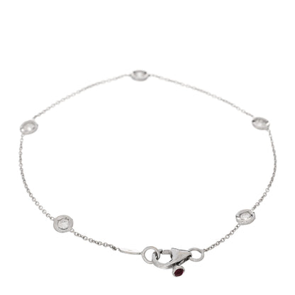 Roberto Coin ROBERTO COIN 18K White Gold Diamond By the Inch Five Station Bracelet 2 of 3