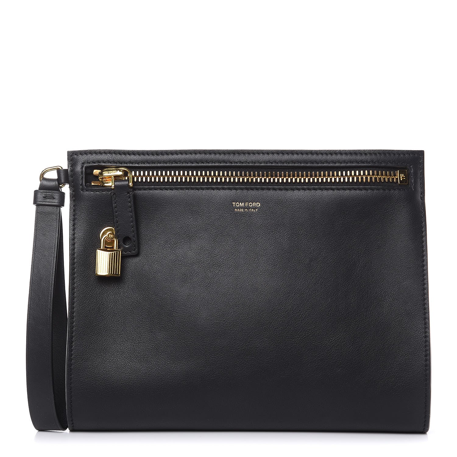 Tom Ford Smooth Calfskin Alix Wristlet Black 1 of 11