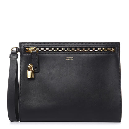 Tom Ford Smooth Calfskin Alix Wristlet Black 1 of 11