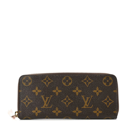 Louis Vuitton Monogram Clemence Wallet Rose Ballerine 1 of 10