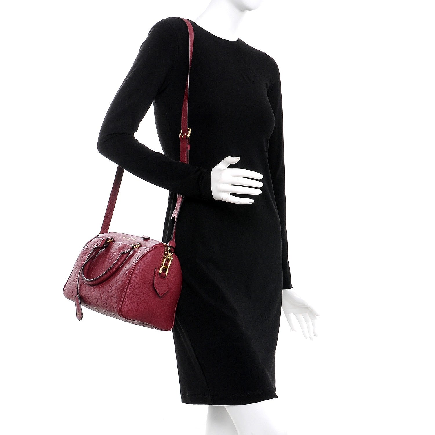 Louis Vuitton Empreinte Speedy Bandouliere 25 NM Raisin 2 of 7
