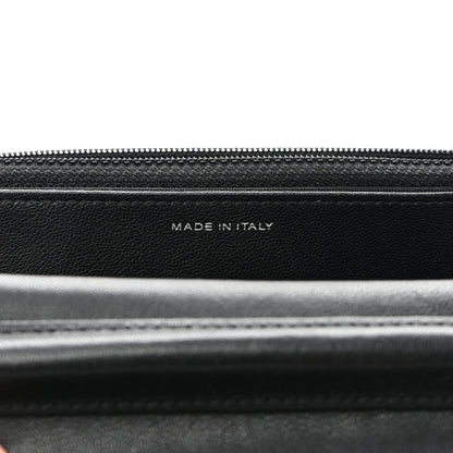 Chanel Sheepskin Chevron Reissue Wallet On Chain WOC So Black 7 of 10