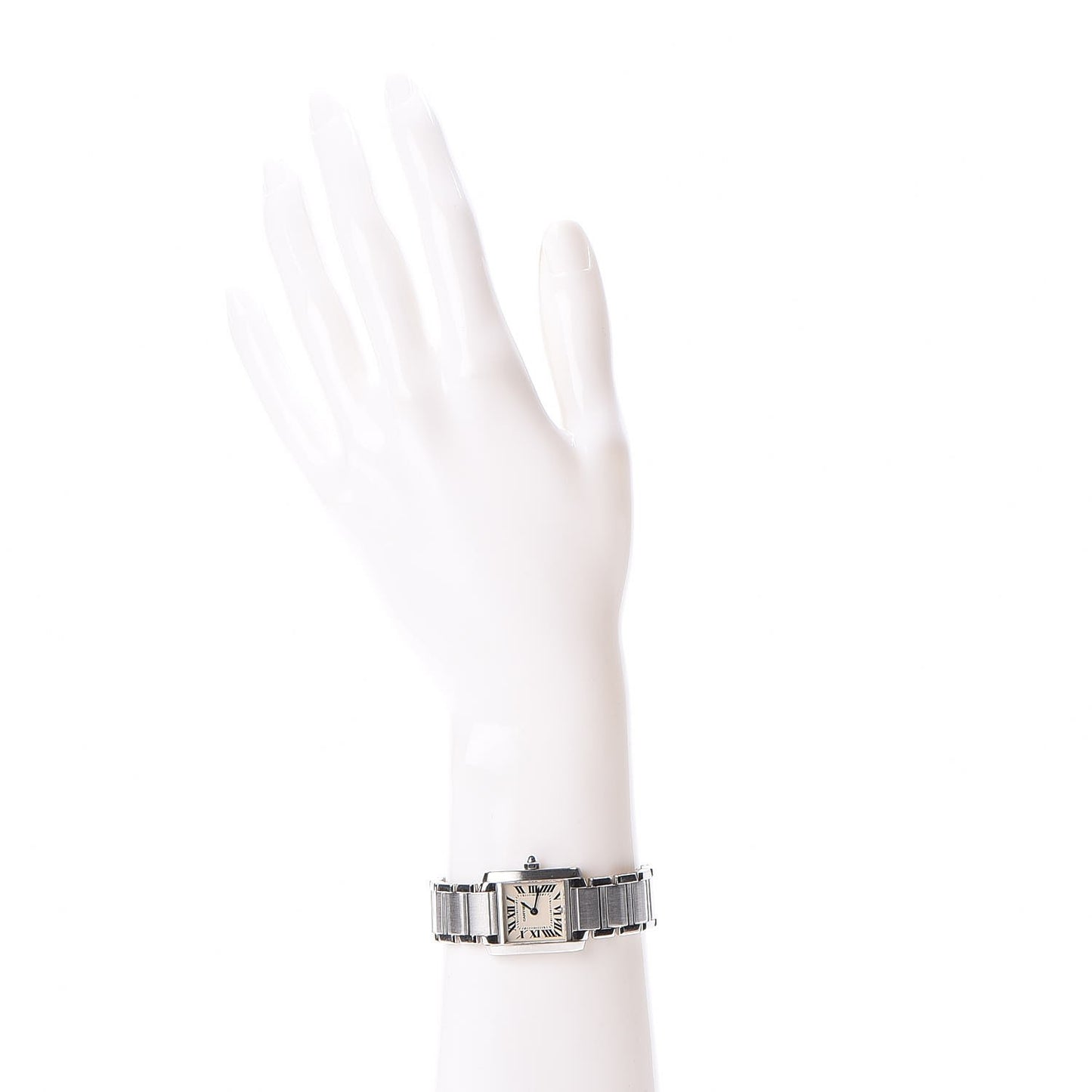 Stainless Steel 20mm Tank Francaise Quartz Watch