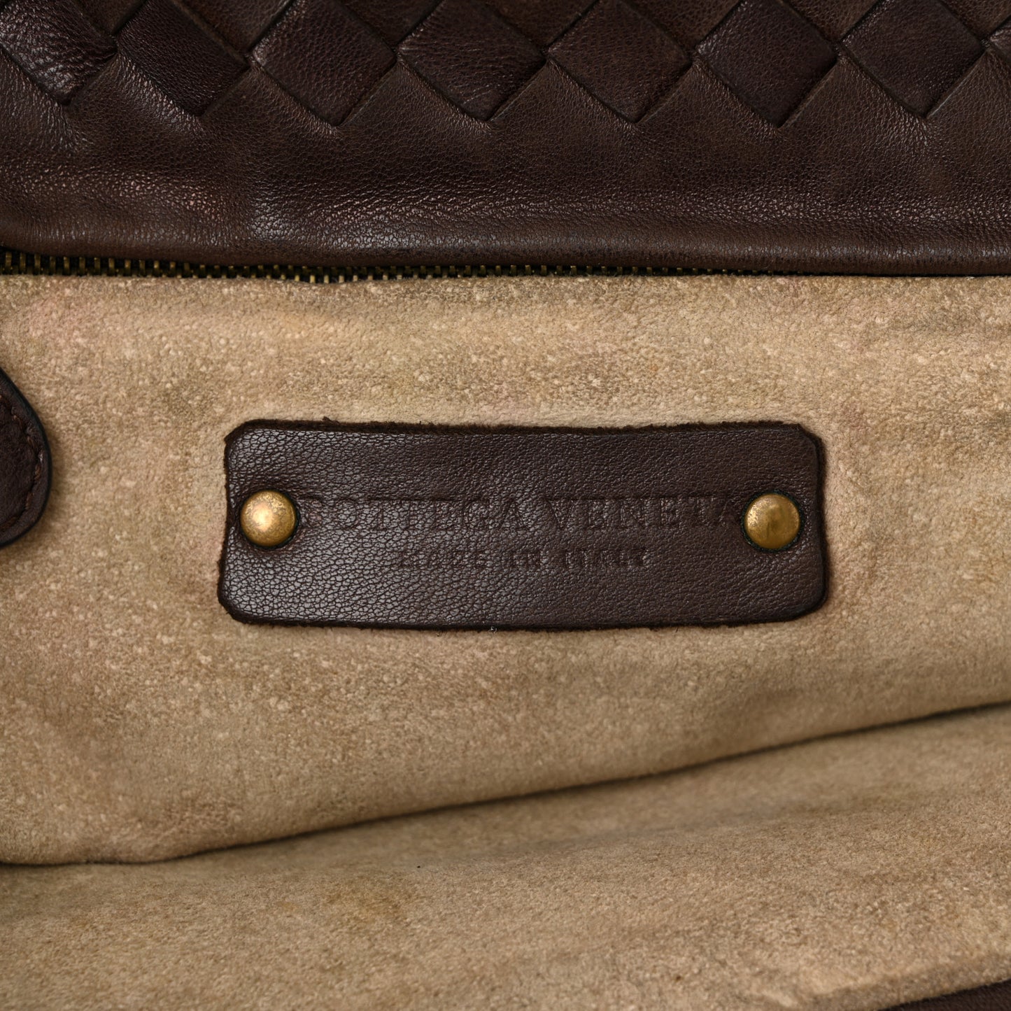 Nappa Intrecciato Bella Tote Ebano