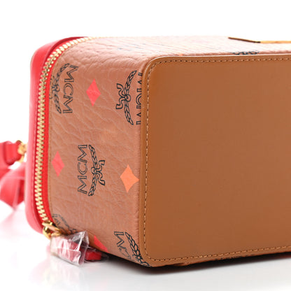 MCM Visetos Rockstar Vanity Case Cognac 7 of 8