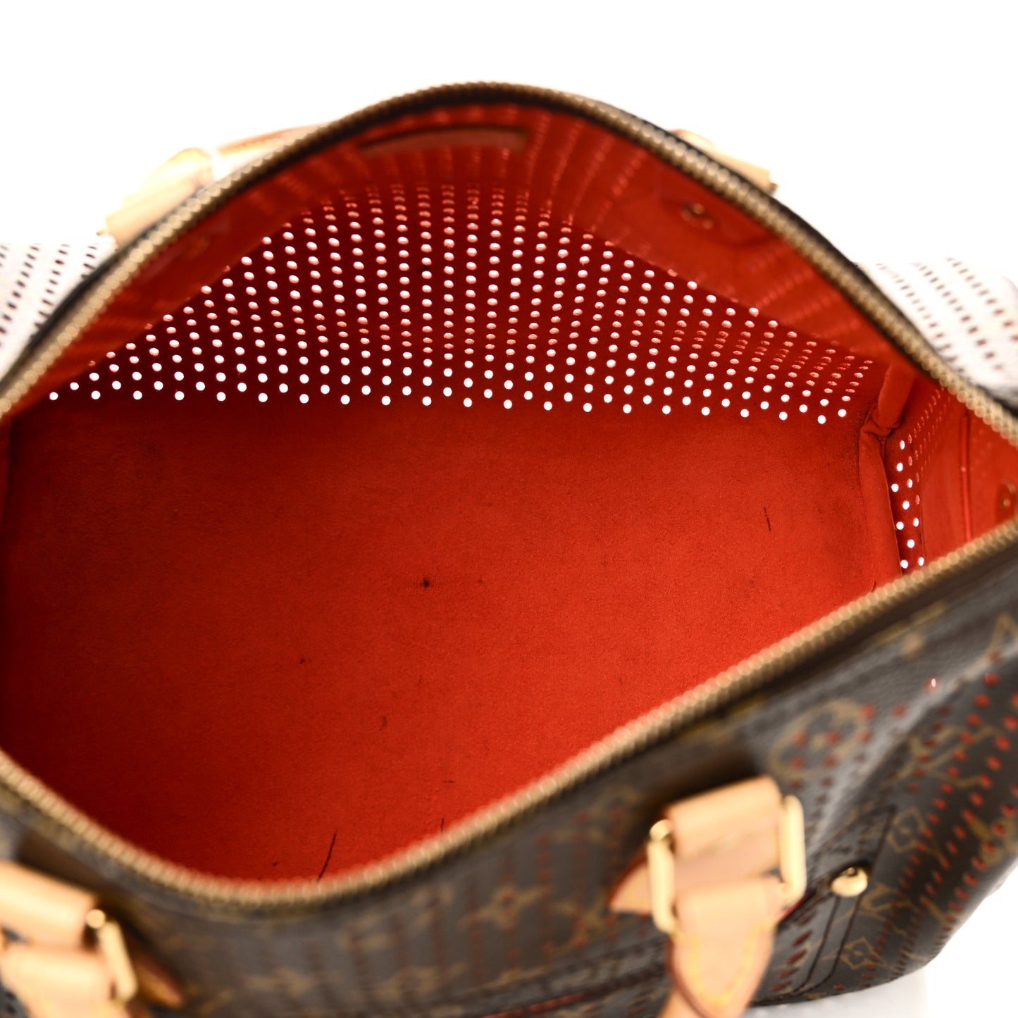 Monogram Perforated Speedy 30 Orange
