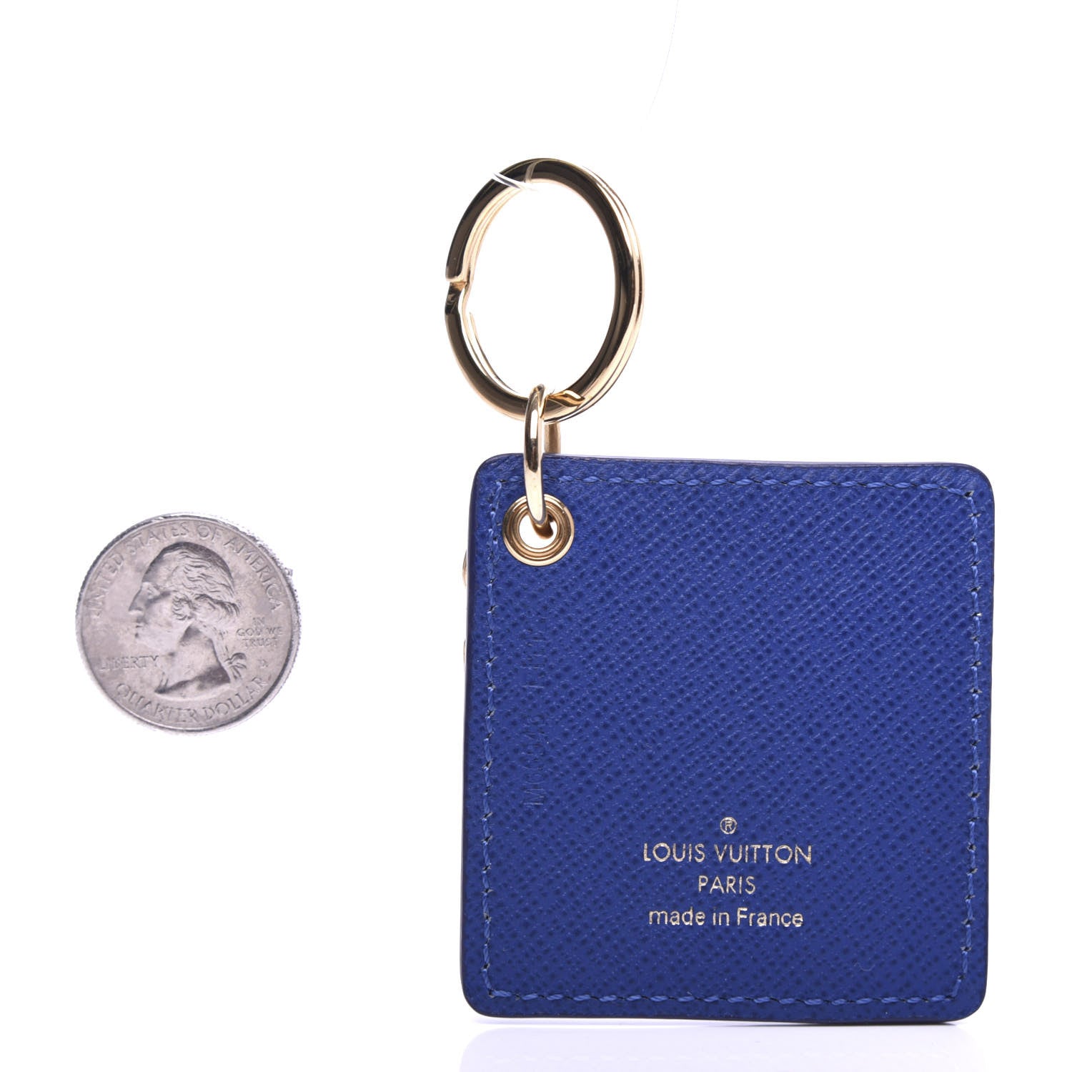 Louis Vuitton Damier Azur Illustre Groom Key Holder 2 of 3