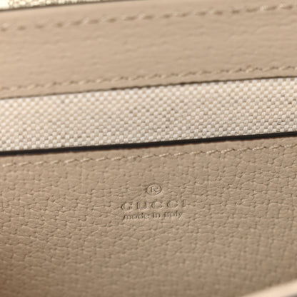 Gucci GG Supreme Monogram Textured Dollar Calfskin Web Mini Ophidia Envelope Shoulder Bag Beige Mystic White Oatmeal 6 of 11
