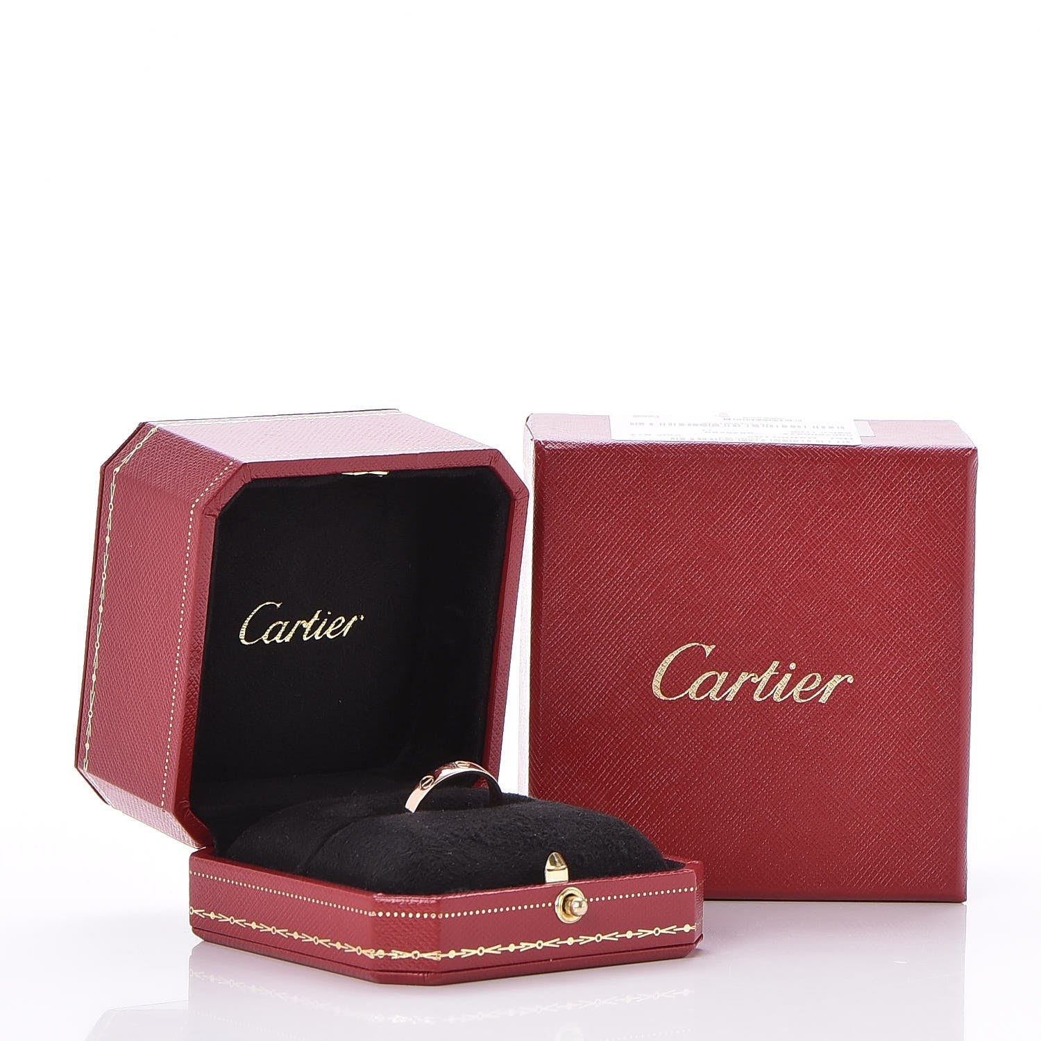Cartier 18K Pink Gold 3.5mm LOVE Wedding Band Ring 58 8.5 5 of 5