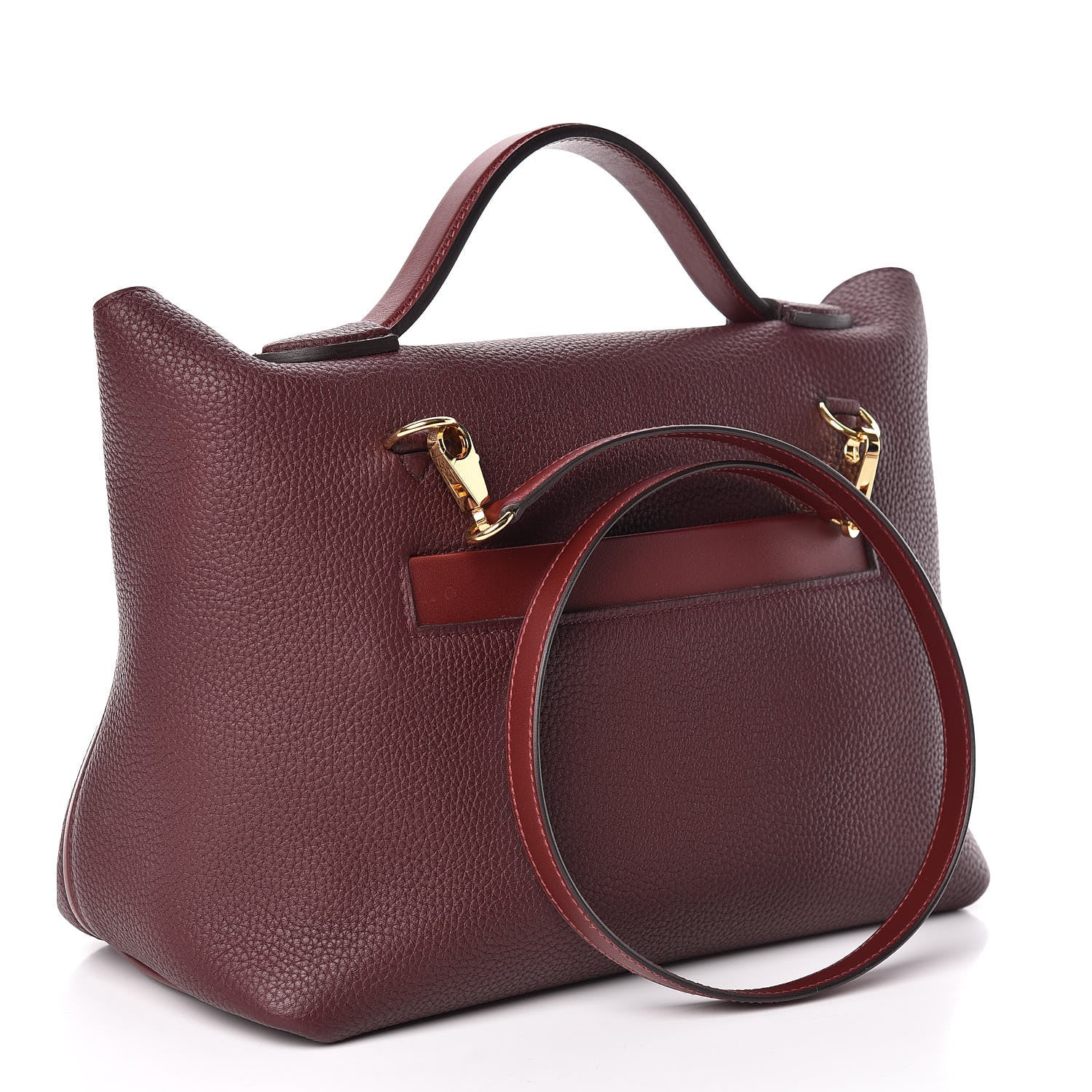Hermes Togo Sombrero 24/24 29 Bordeaux Rouge H 3 of 15
