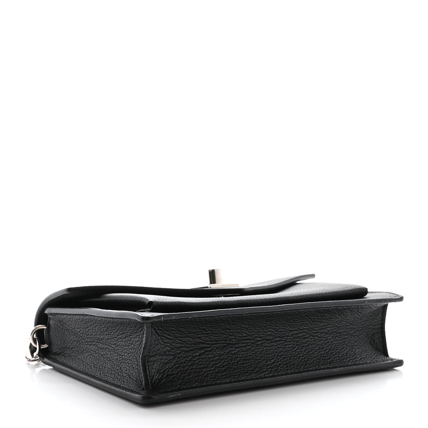 Soft Calfskin My Lockme Chain Pochette Black