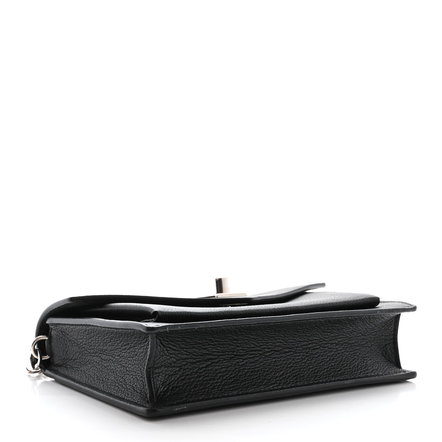 Louis Vuitton Soft Calfskin My Lockme Chain Pochette Black 4 of 13