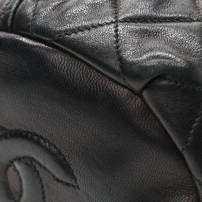 Chanel Lambskin Quilted Drawstring Shoulder Bag Black 12 of 12