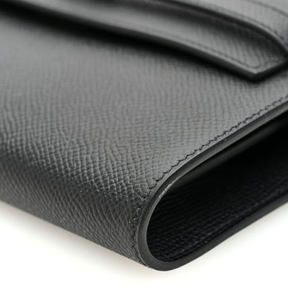 Hermes Epsom Kelly Wallet To Go Black 10 of 11