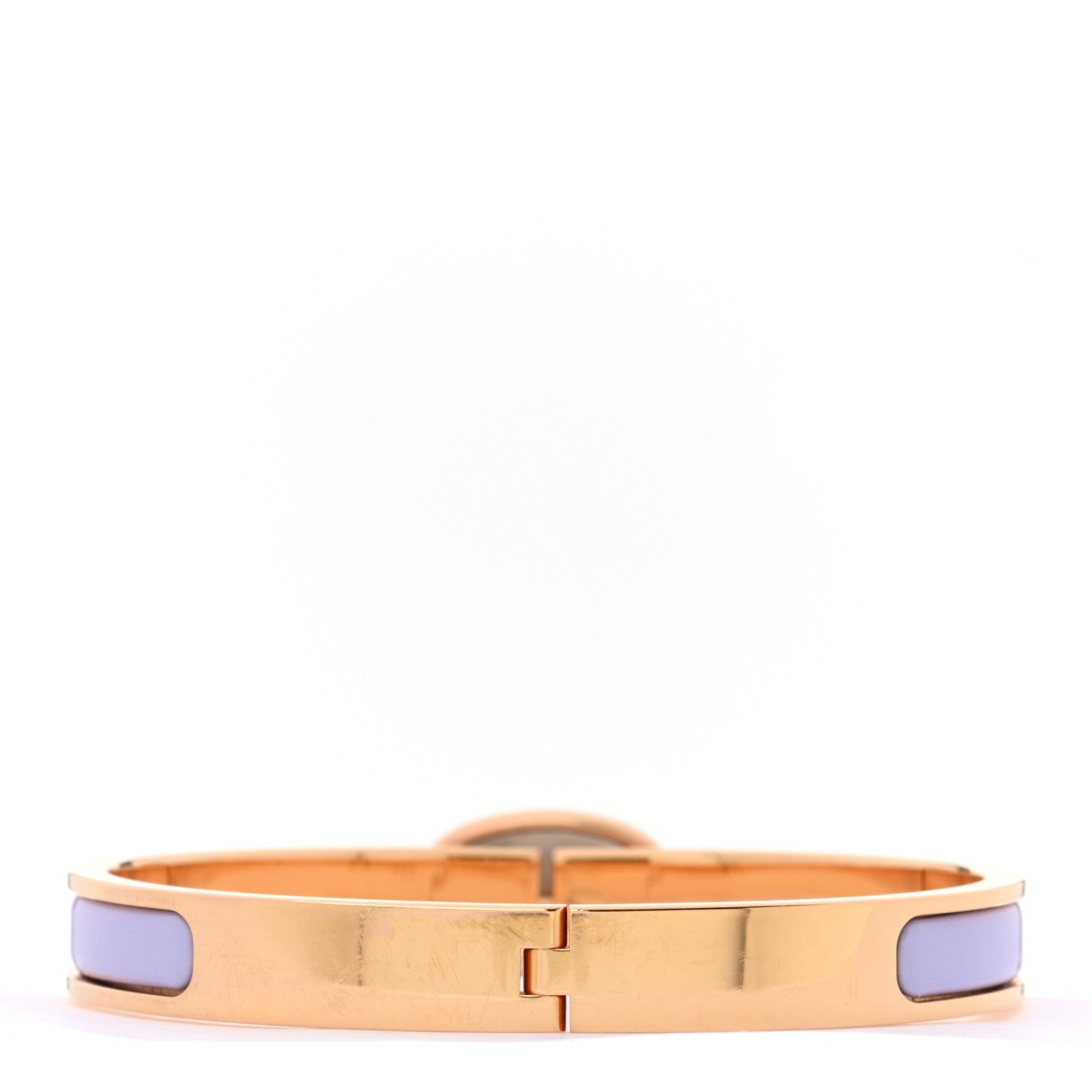 Hermes Enamel Mini Clic Chaine d'Ancre Bracelet GM Parme 3 of 5