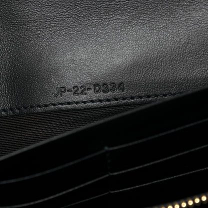 Salvatore Ferragamo Calfskin Quilted Continental Wallet Black 7 of 9