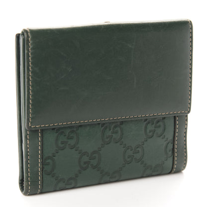 Gucci Guccissima Wave French Wallet Boston Green 3 of 7