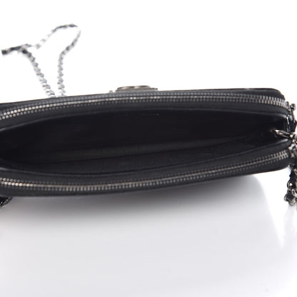 Chanel Caviar Quilted Small Boy Clutch With Chain Black 6 of 10