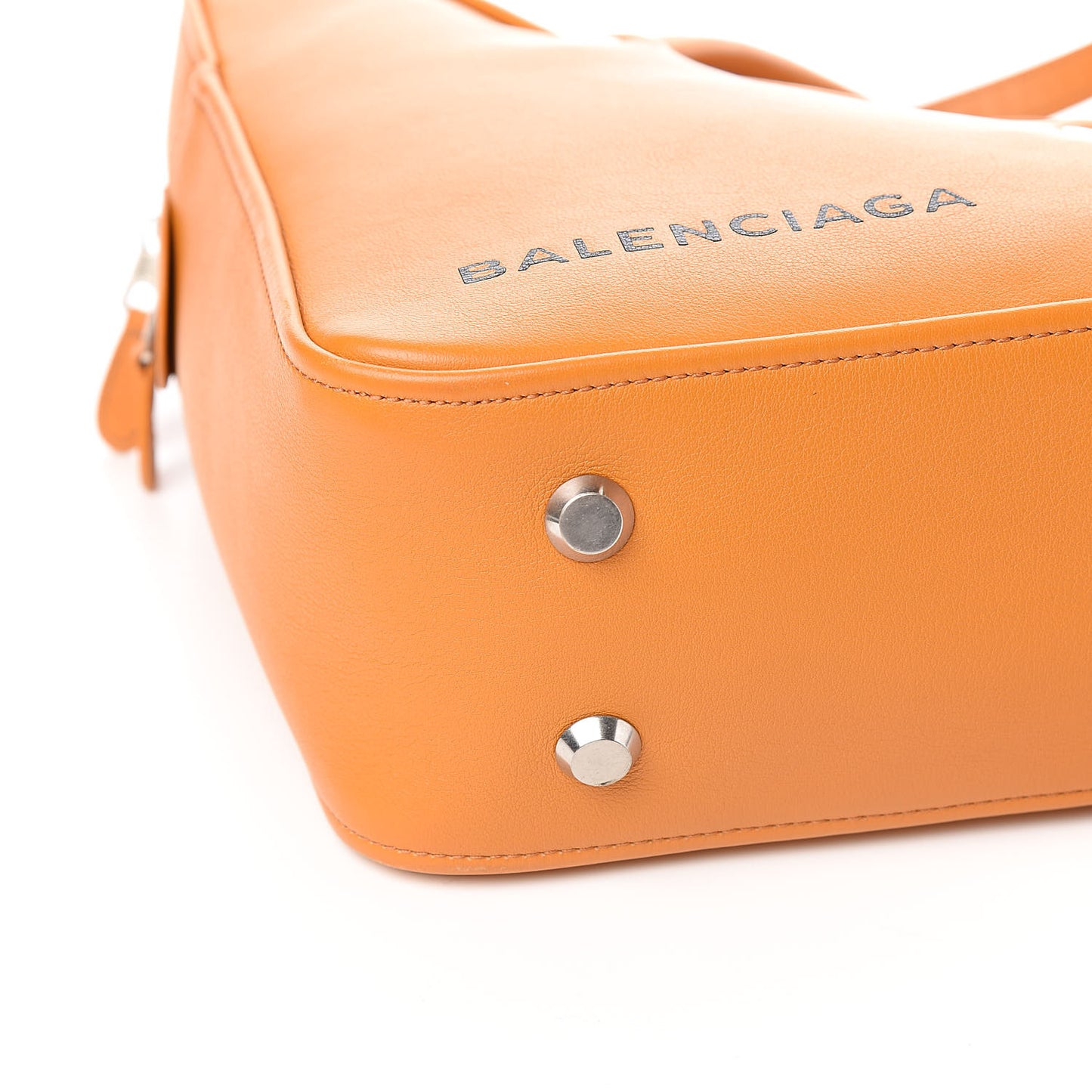 Calfskin S Triangle Duffle Orange