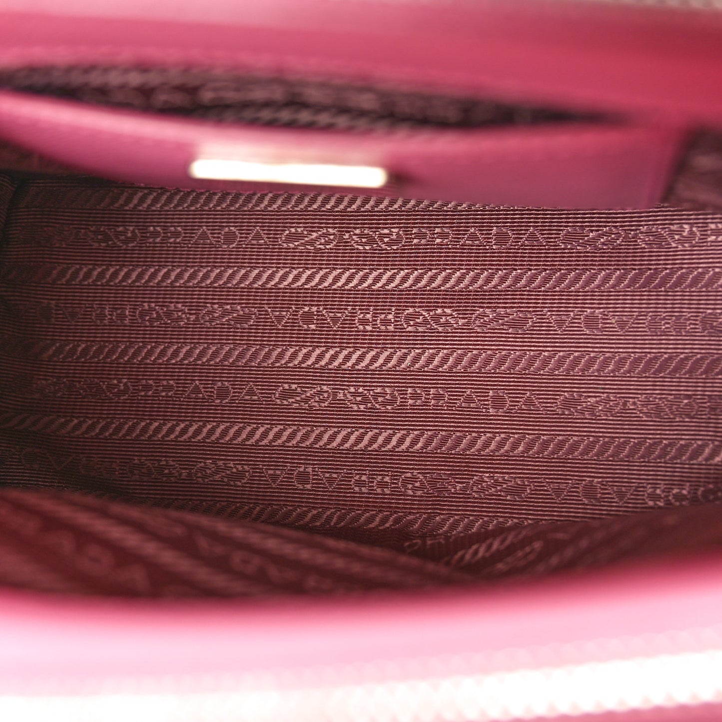 Saffiano Lux Micro Galleria Double Zip Tote Begonia