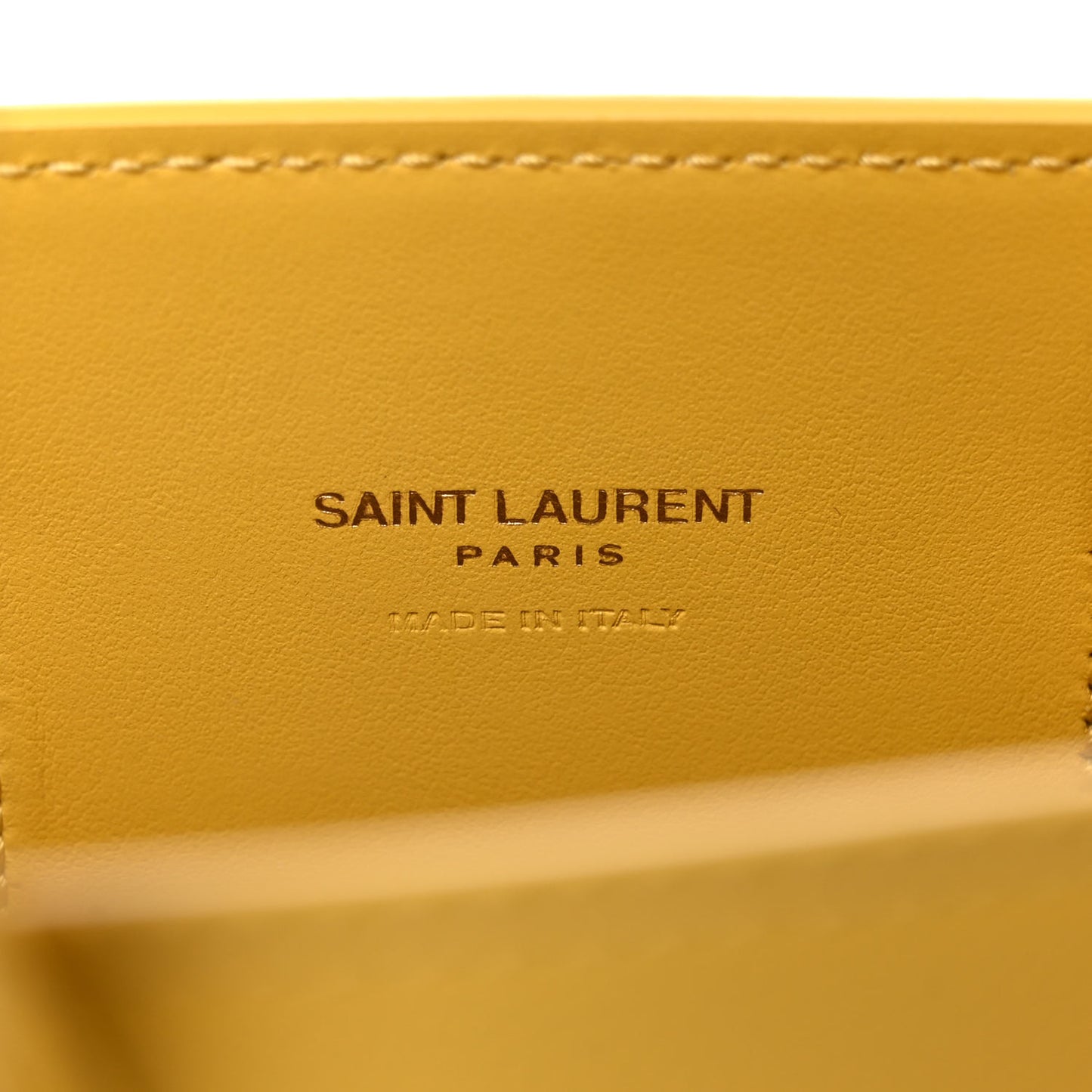 Grained Calfskin Nano Sac De Jour Jaune