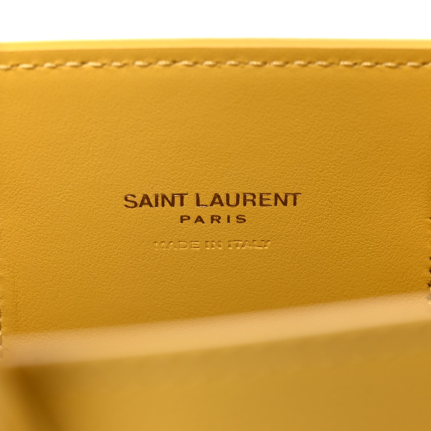 Saint Laurent Grained Calfskin Nano Sac De Jour Jaune 5 of 10