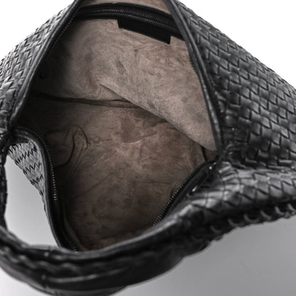 Bottega Veneta Nappa Intrecciato Studded Large Veneta Hobo Black 5 of 10