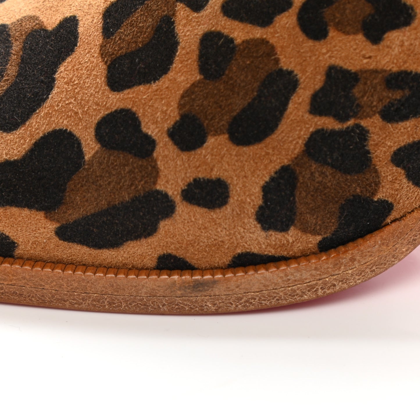 Veau Velours Rio Leopard Print Janis 85 Booties 39 Caramel