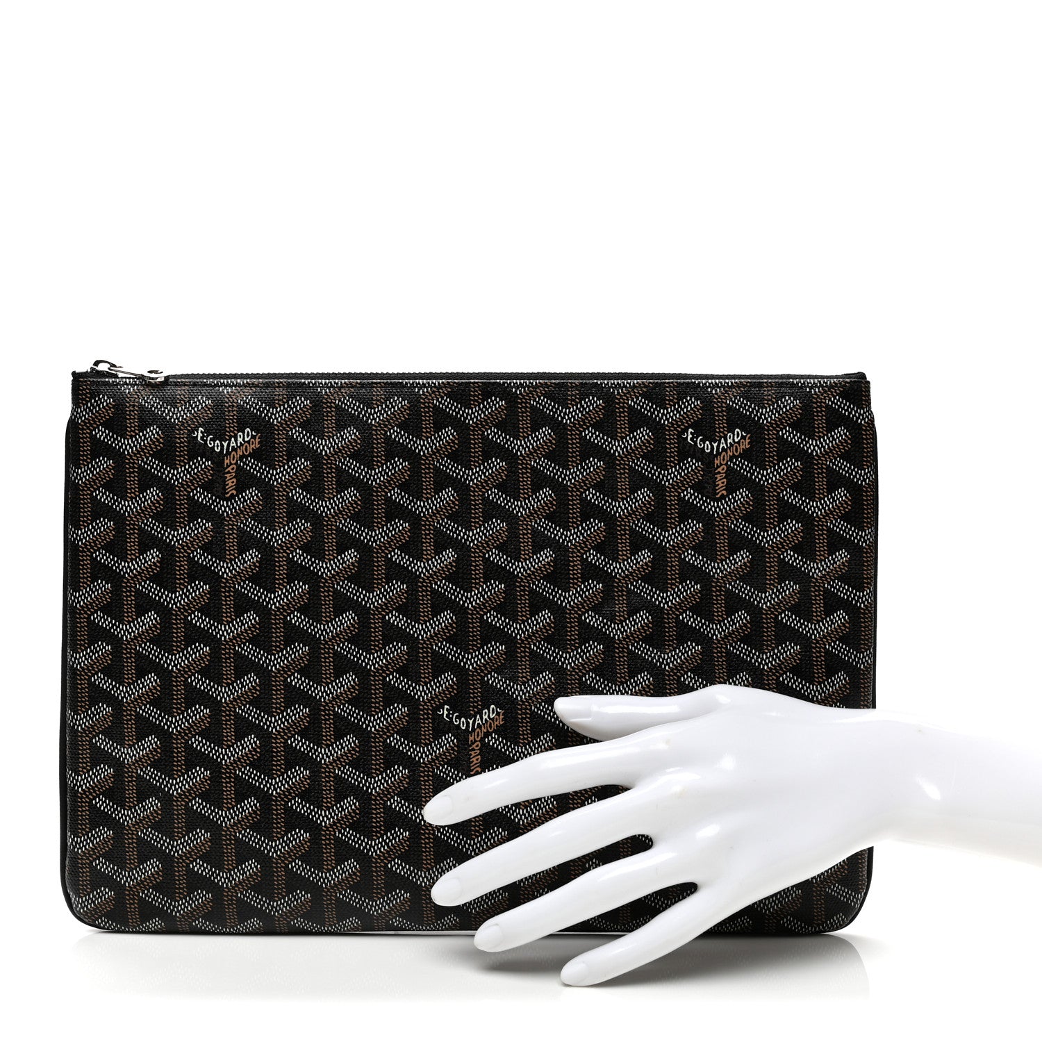 Goyard Goyardine Senat Pochette MM Black 2 of 7